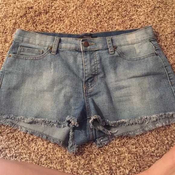 blue jean shorts
