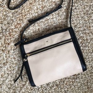 Kate Spade nude/black crossbody bag