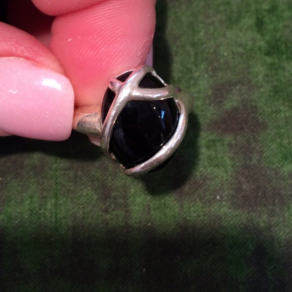 Silver @ black ring