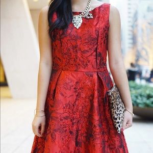 Chicwish Dresses - Red Floral Midi Dress Chicwish Dresses - Red Floral Midi Dress