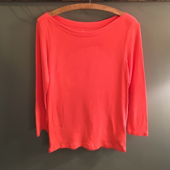 Gap size M "Bowery Super Soft Boatneck" 3/4 sleeve