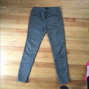Fire Los Angeles olive jeggins with zippers
