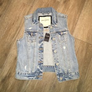Abercrombie Distressed Denim Vest
