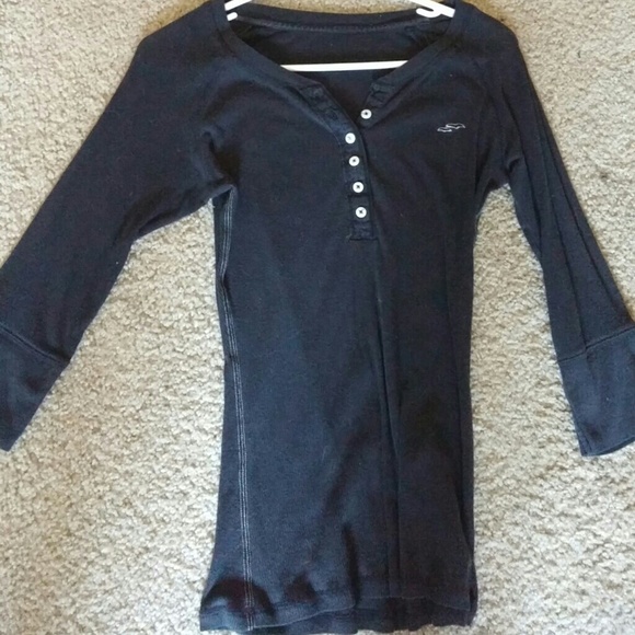 Half button down top