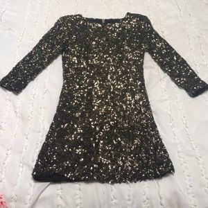 Gold sequin bodycon
