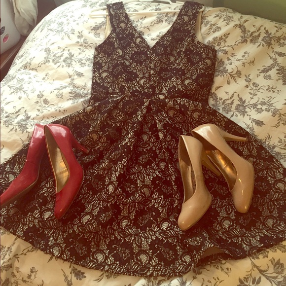Lacy black dress!