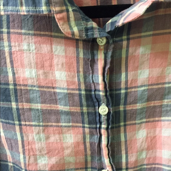 J. Crew "The Perfect Shirt" Plaid Pink & Blue Button Down - Picture 2 of 3