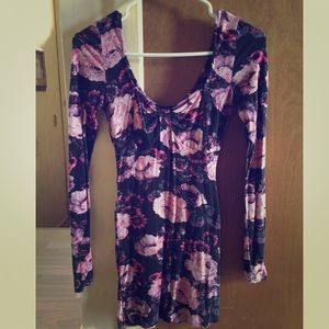 Free people flower body con dress