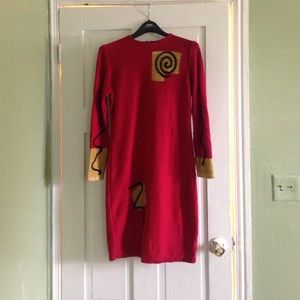 Vintage 80's Steve Fabrikant Sweater Dress