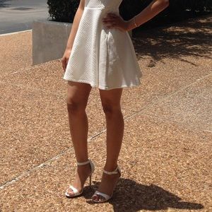 White 4 inch High Heels