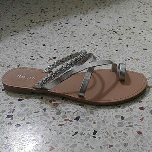 Forever 21 | Silver Gladiator Sandals