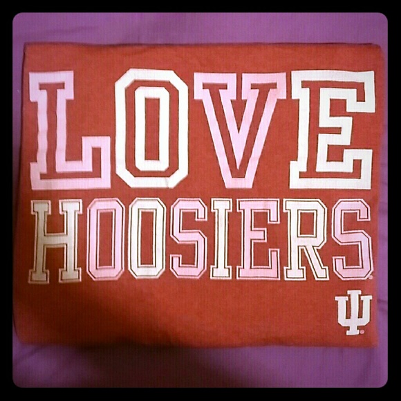 Love Hoosiers IU Indiana Tee Large