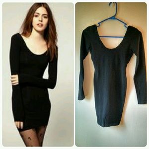 Sexy black bodycon dress