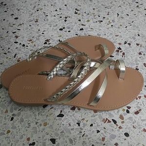 Forever 21 | Gold Gladiator Sandals
