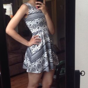 H&M Tribal Print Skater Dress