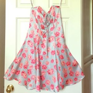 Sweet strapless summer dress by Betsey Johnson.