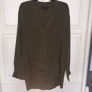 Olive colored blouse