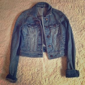 American Eagle Cropped Denim Jacket