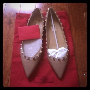 Valentino Rock studs Nude Flats