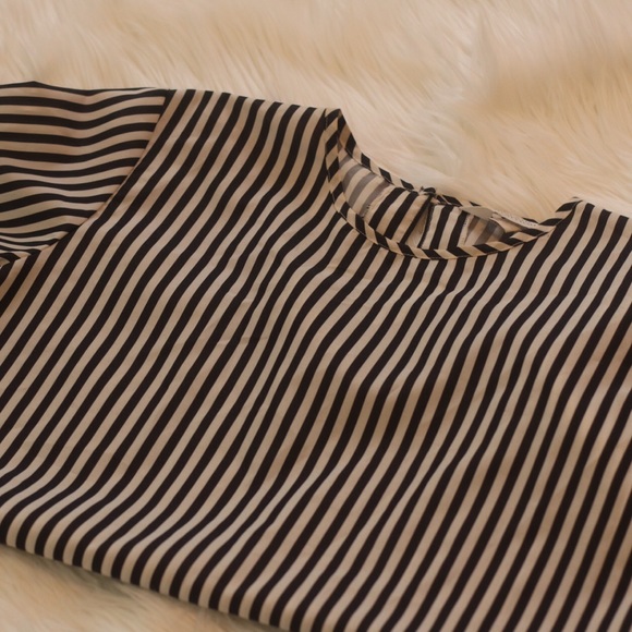 Blair boutique Tops - Vintage Black and white striped shirt (medium) Blair boutique Tops - Vintage Black and white striped shirt (medium)