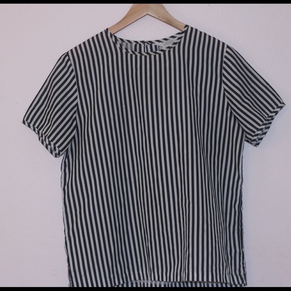 Blair boutique Tops - Vintage Black and white striped shirt (medium) Blair boutique Tops - Vintage Black and white striped shirt (medium)