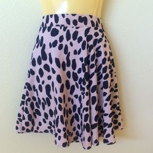 Forever 21 pink/blue spot skirt w/ petticoat