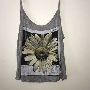 Grey loose tank top!