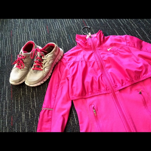 Pink nike Zip up