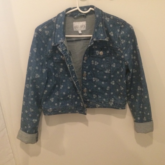 Printed denim jacket