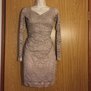 Long sleeve lace dress