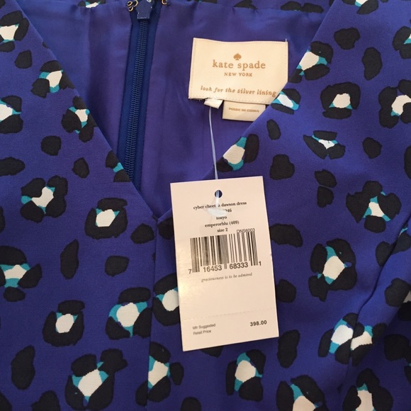 NWT fun printed dress from designer Kate Spade - Picture 2 of 4