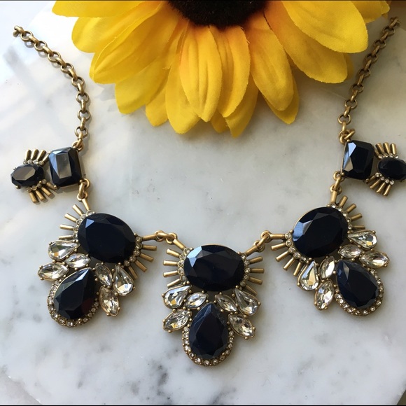 J. Crew Jewelry - J. Crew // Crystal Fanfare Statement Necklace