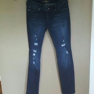 Distressed Dark Wash