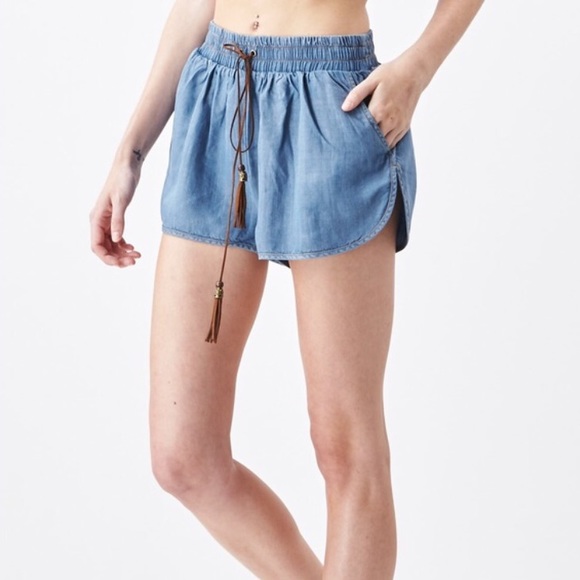 Chambray Shorts | S, M, & L