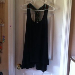 Long Black Tank Top