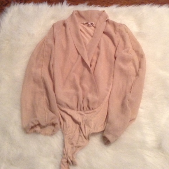 Taupe body suit