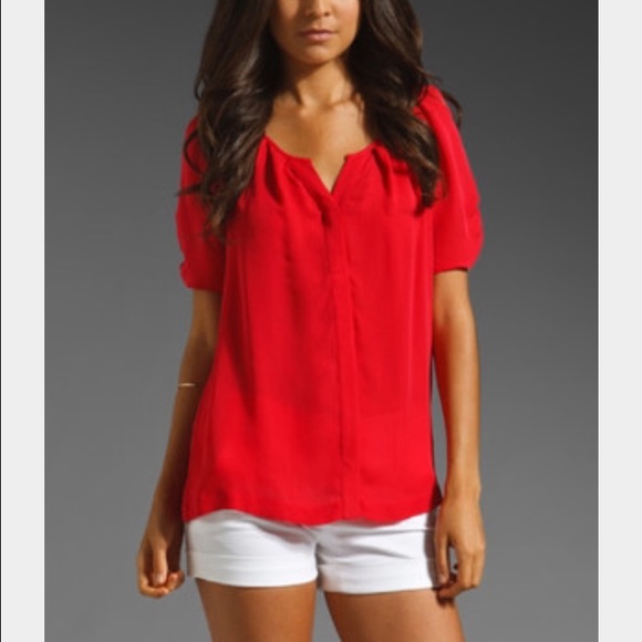 Joie Silk Button-Up Blouse