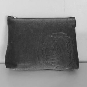 Lancome PARIS Silver Plush Cosmetics Bag