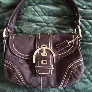Black coach purse