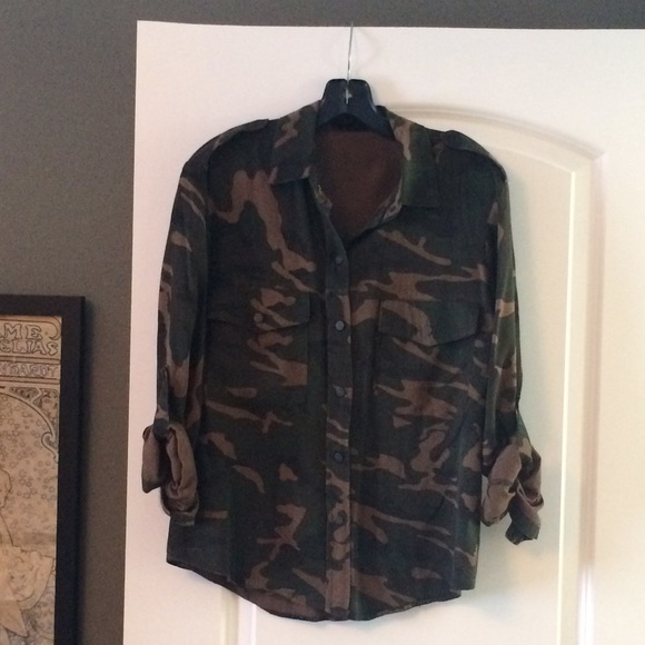 Sanctuary Camo button down