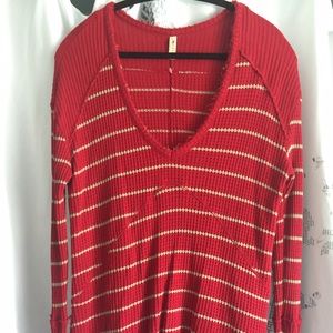 ❤️ free people waffle sweater ❤️