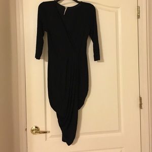 Sexy high low Rouched dress