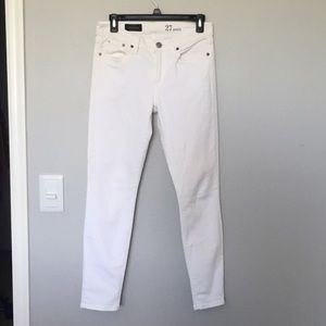 J. Crew white toothpick jeans