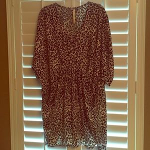 Uncle Frank animal print dress with pockets