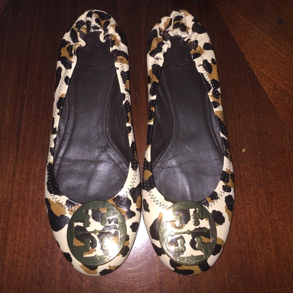 Tory burch cheetah flats