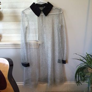 Chain Collared Unique Dress