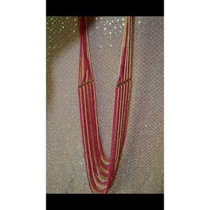 Multi colored beaded necklace