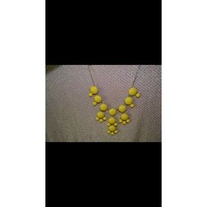 Yellow bauble necklace
