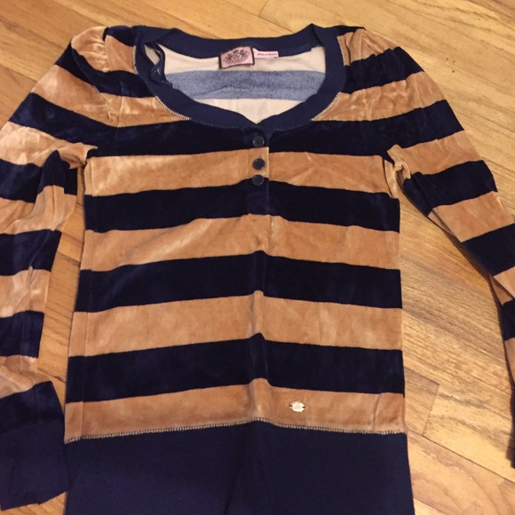 [sold] Juicy Couture velvet texture long tee