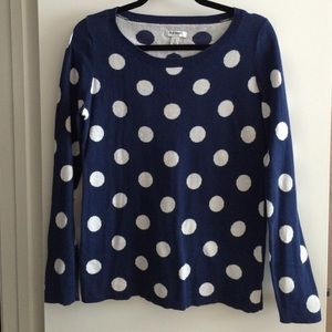 Old navy polka dot sweater